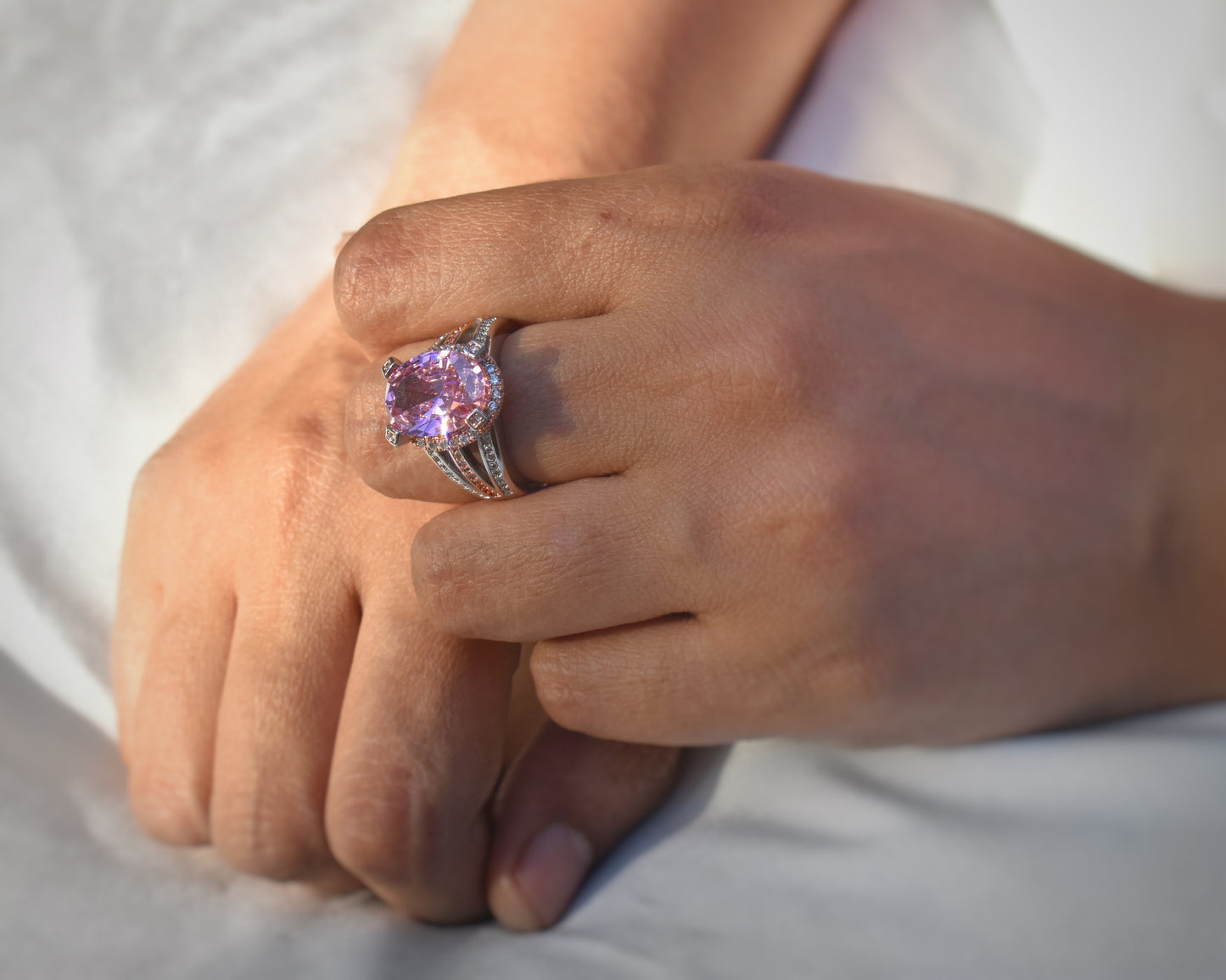 Alpenglow Ring | Pink Zirconium