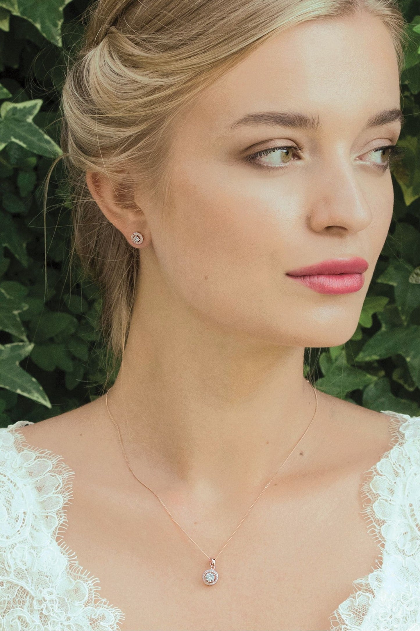 Radiance Earring & Necklace Set | Zirconium