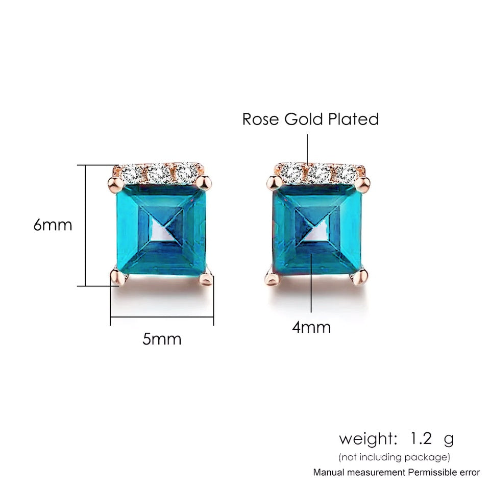 Neptune Studs - Rose Gold